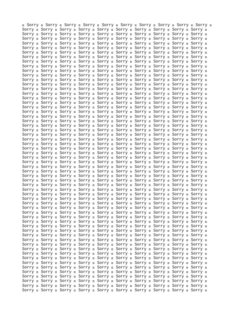 Apology Repetition Document | PDF