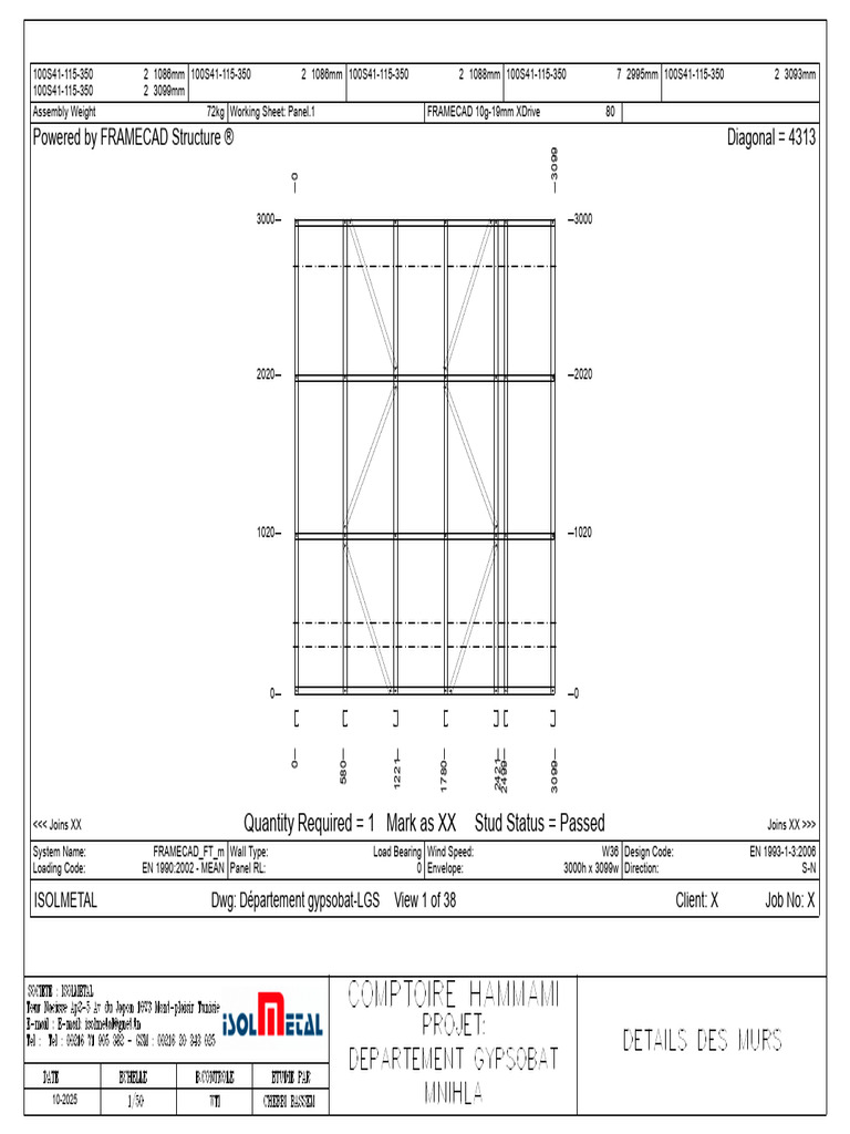 ISOLMETAL FRAMECAD Panel Specifications | PDF | Real Estate | Building ...