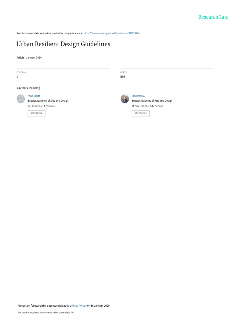 Urban Resilient Design Guidelines | PDF | Geographic Information System ...