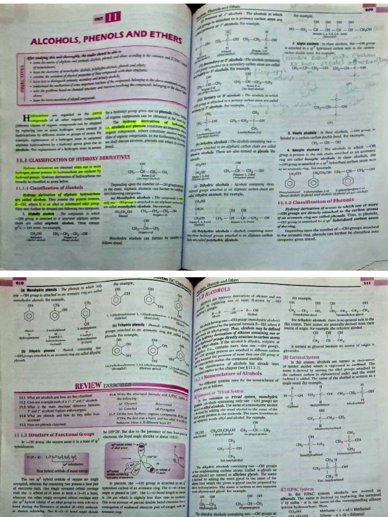 Alcohols Phenols and Ether - Compress | PDF