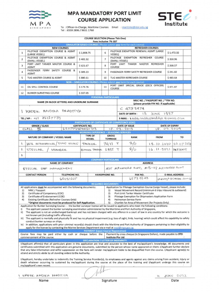 Application Form | PDF