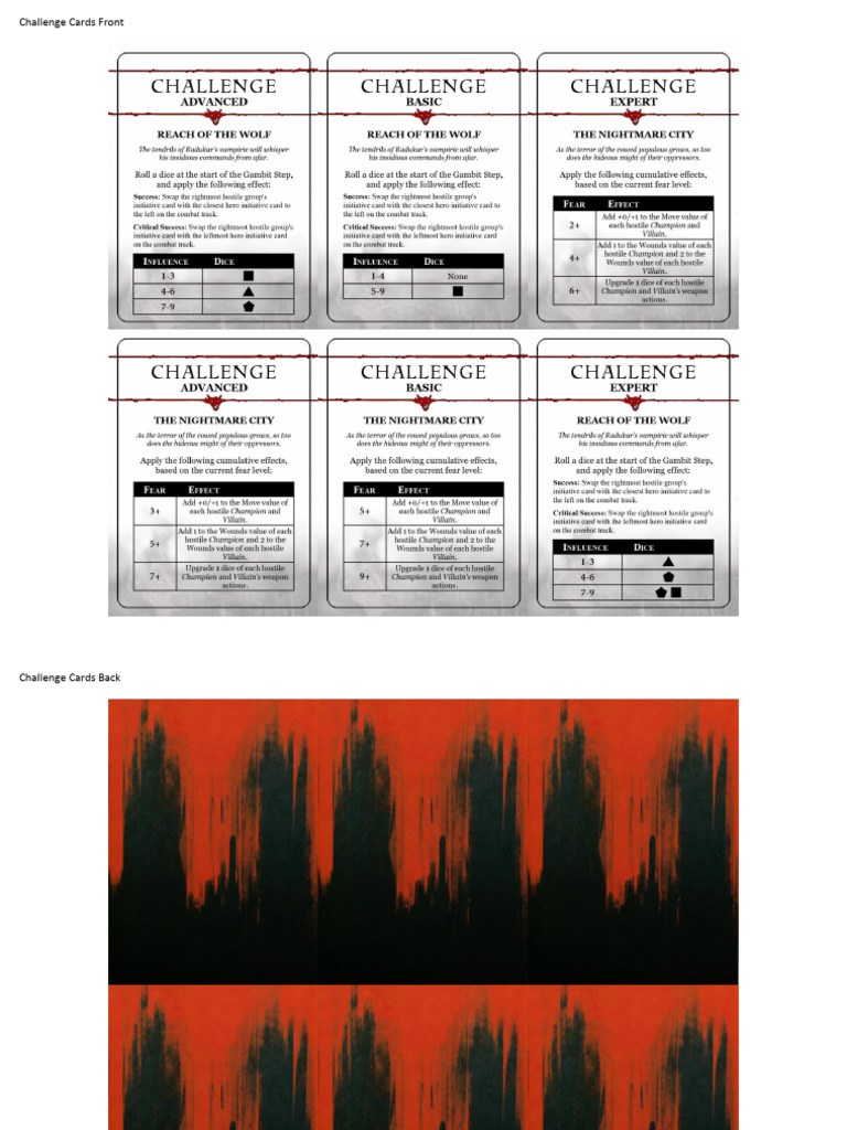 Challenge Cards | PDF