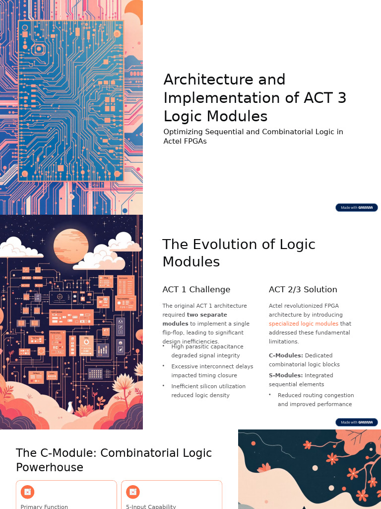 ACT 3 FPGA Logic Module Architecture | PDF | Digital Technology | Computing