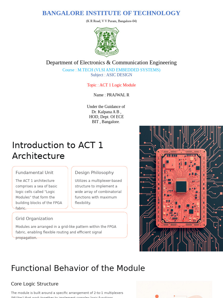 ACT 1 Logic Module Overview | PDF | Field Programmable Gate Array ...