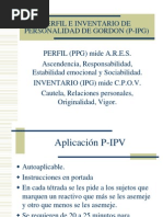 PERFIL E INVENTARIO DE PERSONALIDAD DE GORDON (P-IPG)