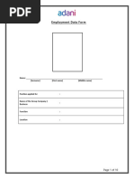 Personal Data Form Template | PDF