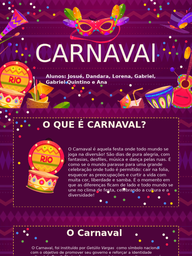 História e Significado do Carnaval | PDF
