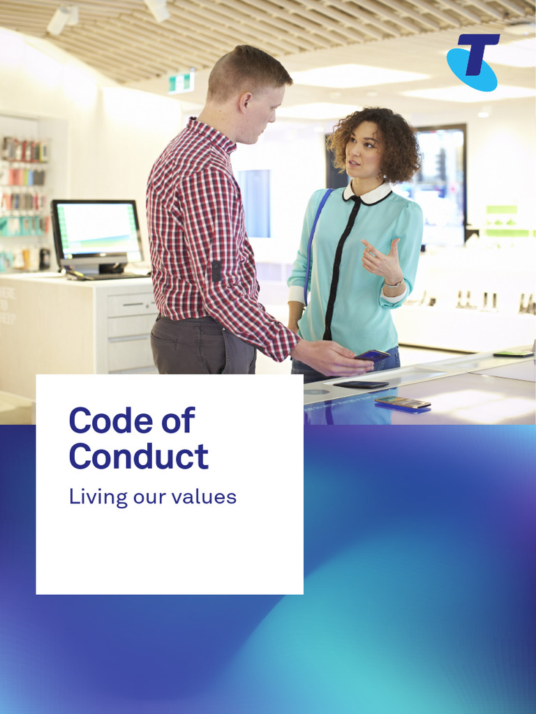 Telstra Code of Conduct Overview | PDF | Supply Chain | Bribery
