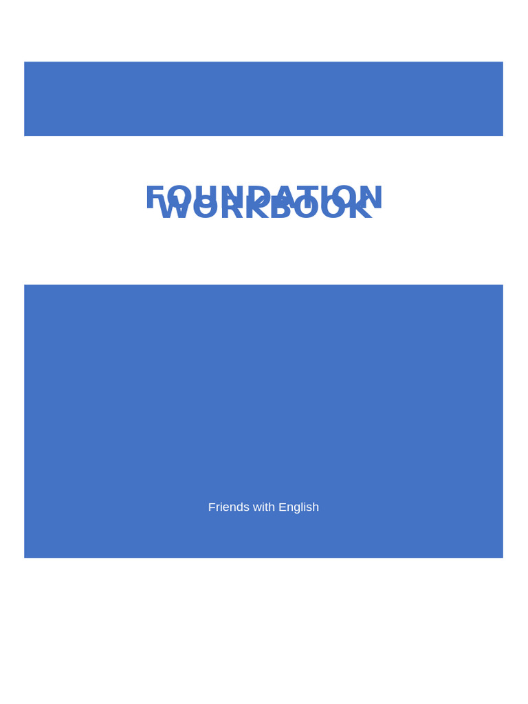 Foundation Workbook | PDF | Dances