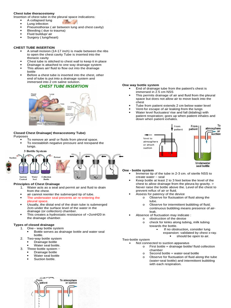Chest Tube Thoracostomy Guide | PDF | Thorax | Lung