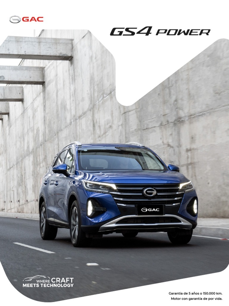 FT GAC Motor GS4-POWER 161025 | PDF | Airbag | Vehículos