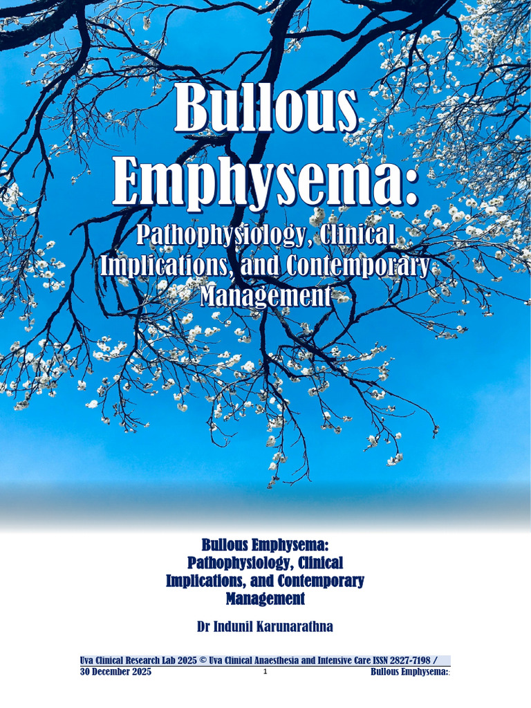 Bullous Emphysema Management And Implications Pdf Chronic 