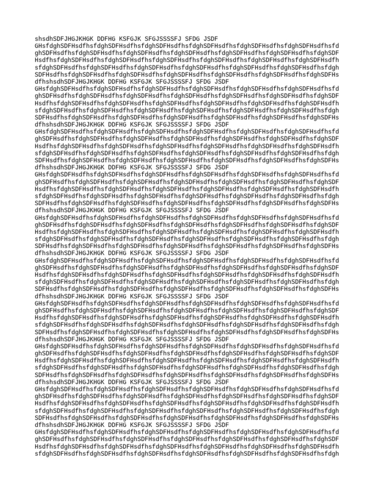 Document with Repeated Content | PDF