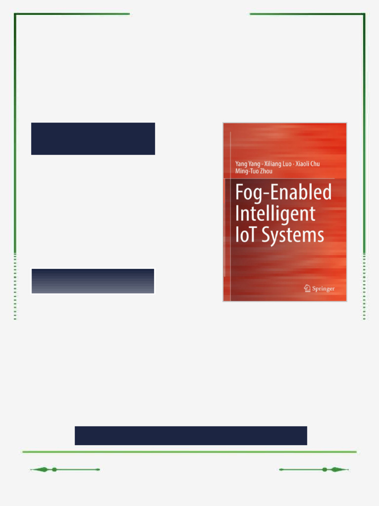Fog-Enabled Intelligent IoT Systems Yang Yang Ebook Sharp-Text PDF ...