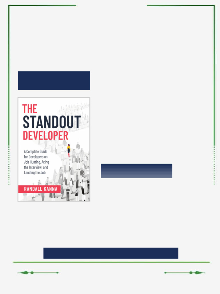 The Standout Developer 1st Edition Randall Kanna Ebook Latest Revision |  PDF | Résumé