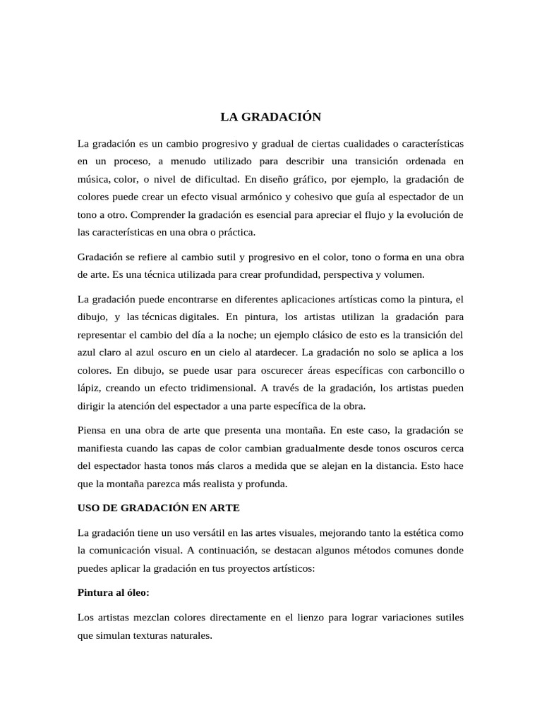 La Gradación | PDF | Dibujo | Diseño gráfico