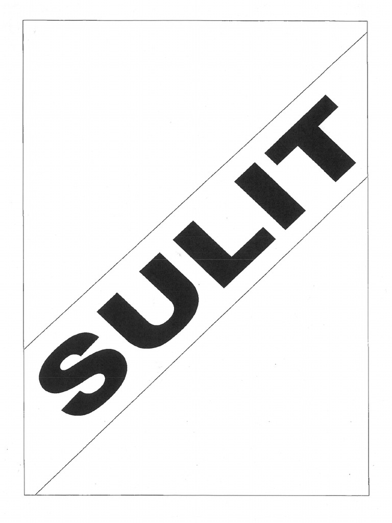 SULIT | PDF