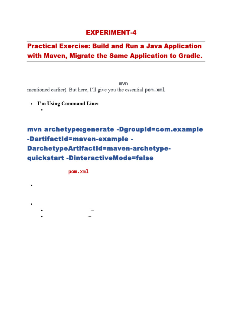 Build Java App: Maven to Gradle Guide | PDF | Computing | Software