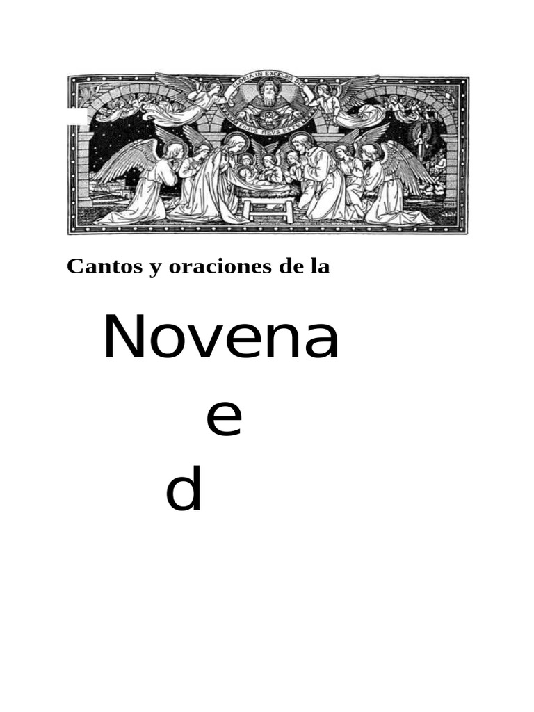Oraciones y Cantos de la Novena de Navidad | PDF | María, madre de ...