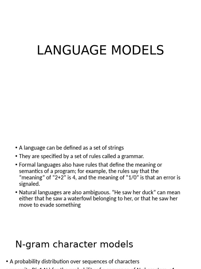 Language Models and Text Classification | PDF | Computing | Information ...