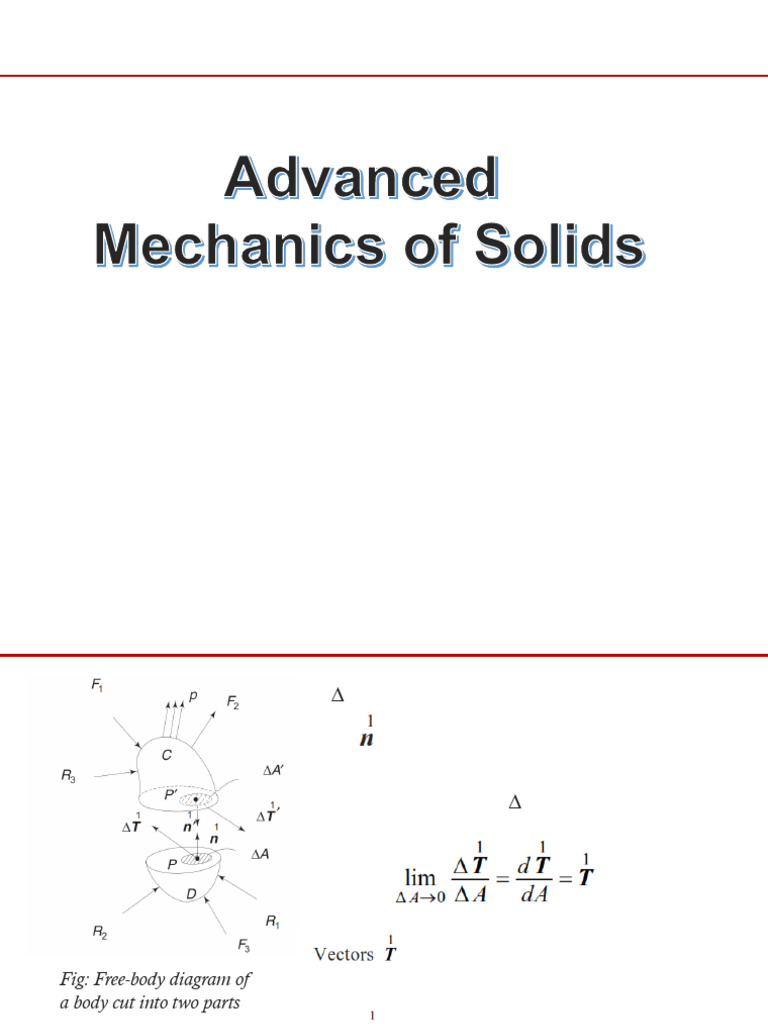 Understanding Stress Vectors and Components | PDF | Stress (Mechanics ...
