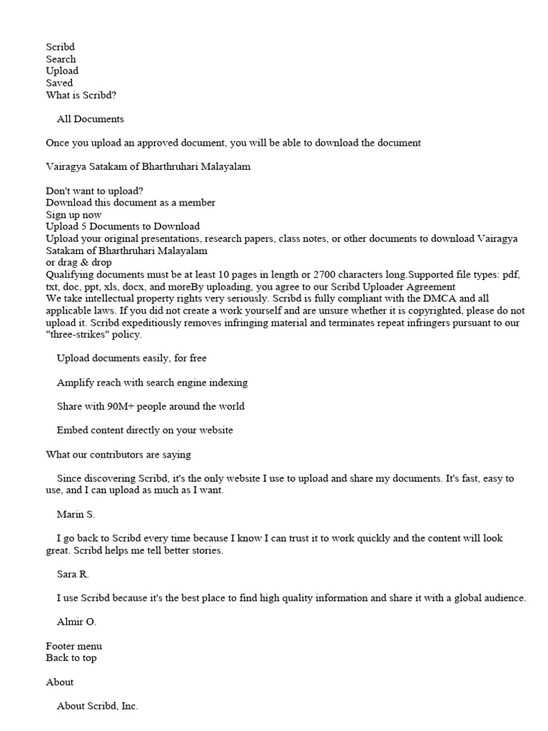 Upload and Share Documents on Scribd | PDF