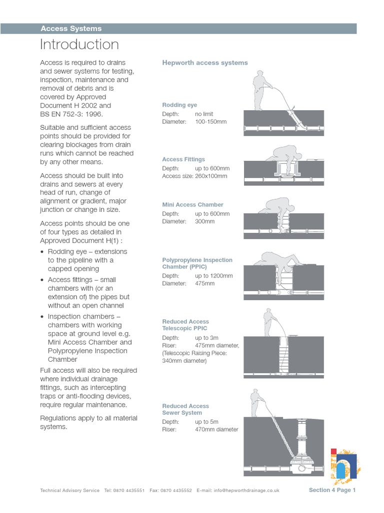 Drain Access Systems Overview and Guidelines | PDF