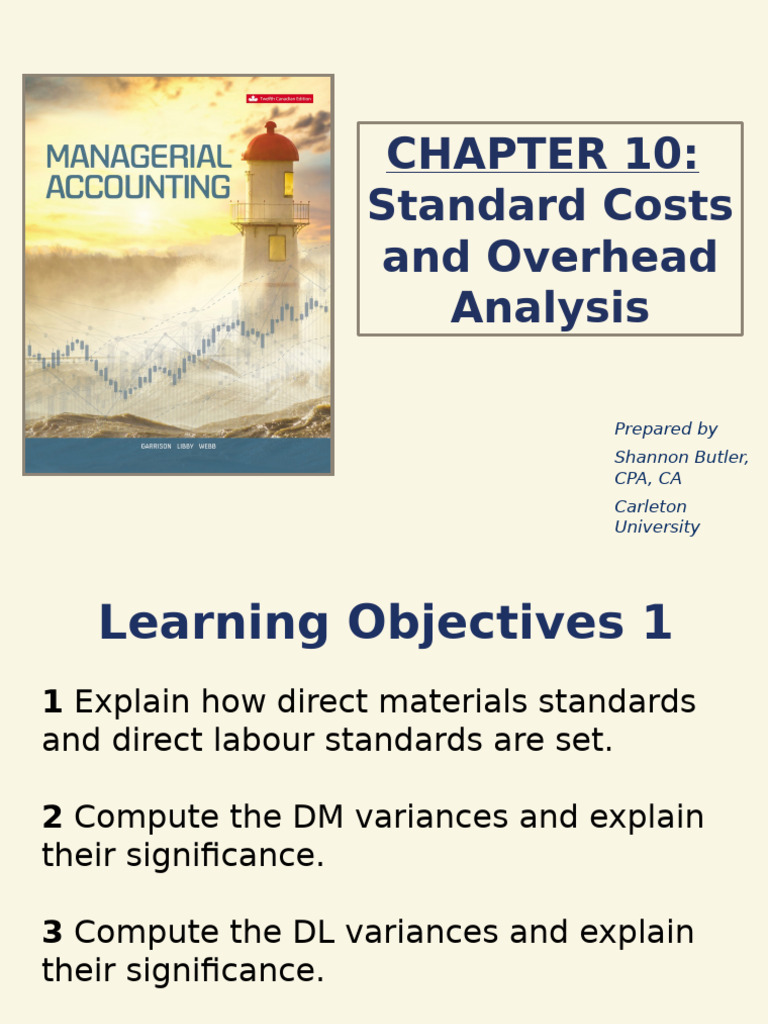 Standard Costs and Variance Analysis | PDF | Cost Of Goods Sold | Prices