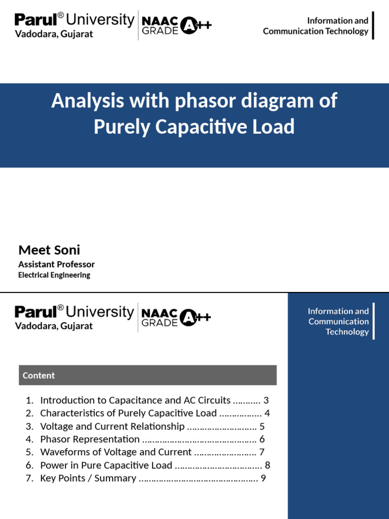 PPT_2.6 Analysis With Phasor Diagram of Purely Capacitive Load - Copy ...