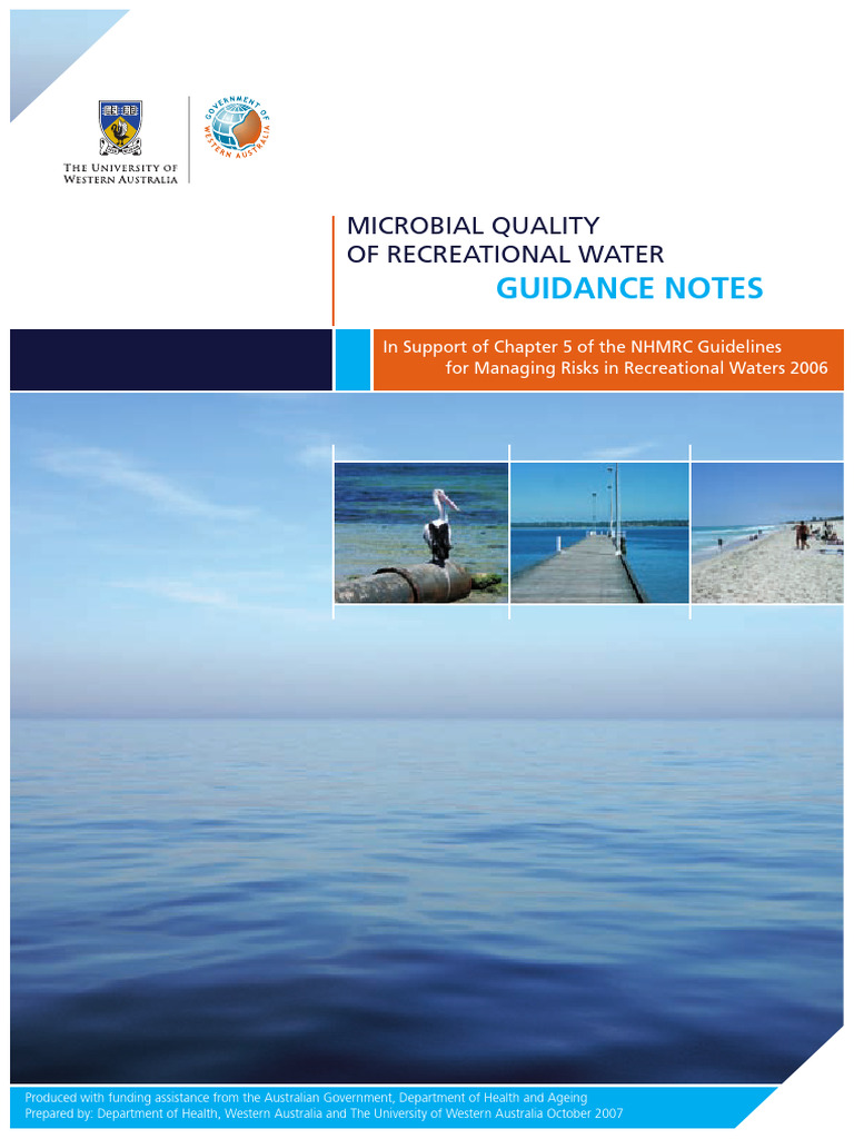 Microbial Quality Guidance for Recreational Water | PDF | Water Quality ...