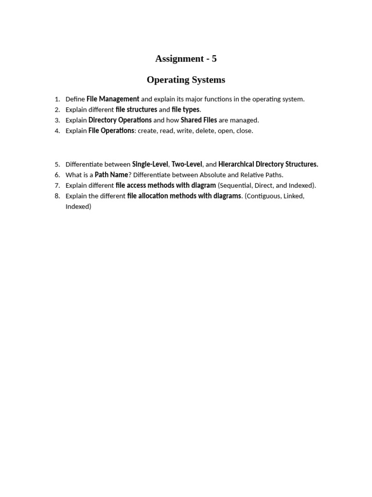 File Management in Operating Systems | PDF