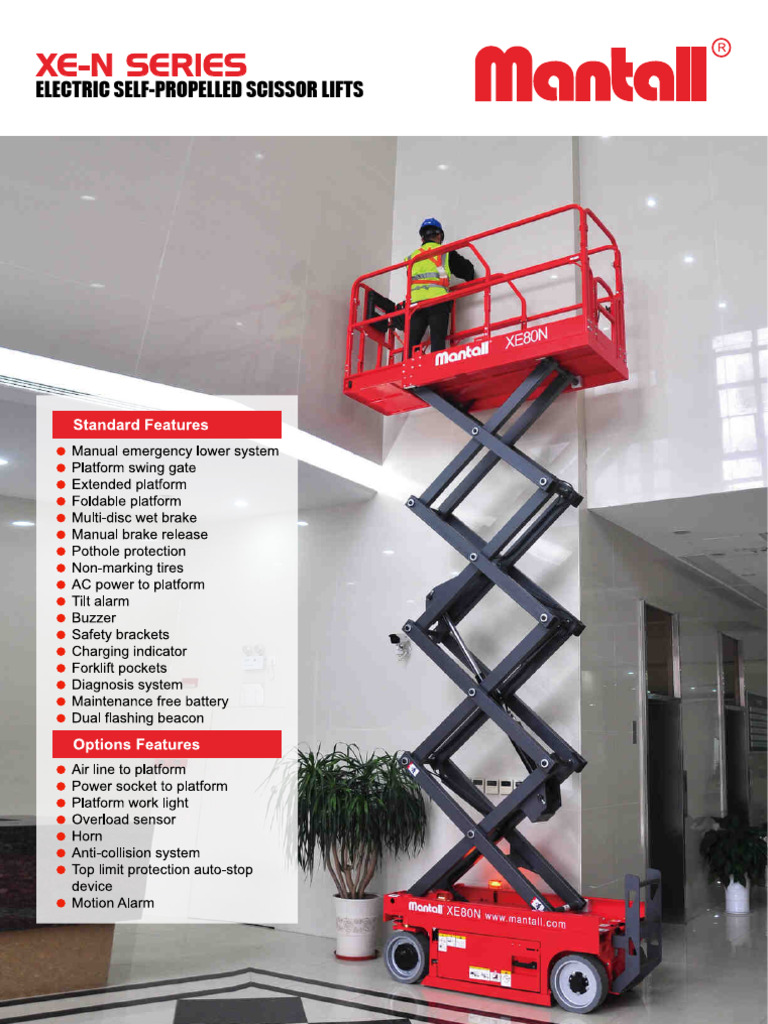 Electric Scissor Lifts Overview | PDF | Vehicles | Manufactured Goods