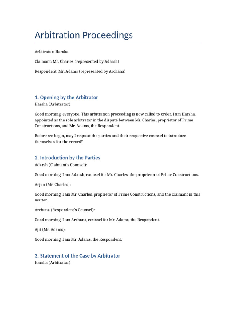 Arbitration_Proceedings_Complete | PDF | Arbitration | Arbitral Tribunal