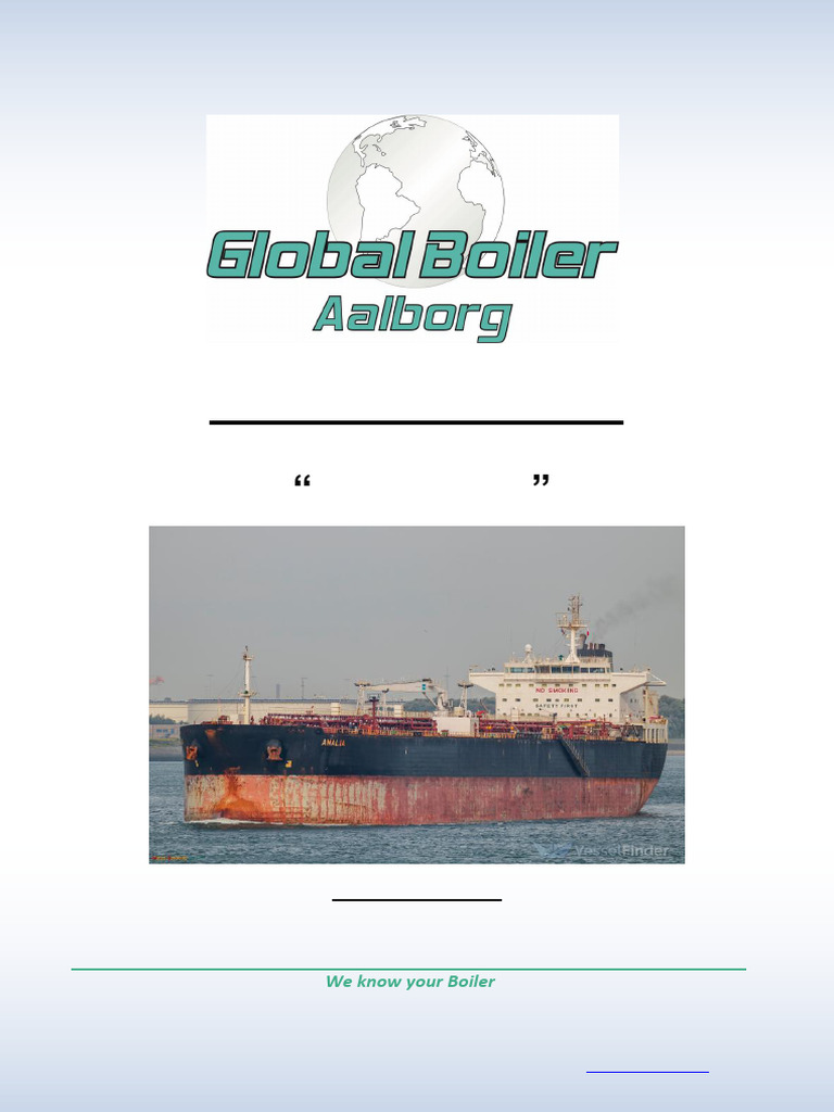 MT Amalia Boiler Inspection Report 2023 | PDF | Boiler | Welding