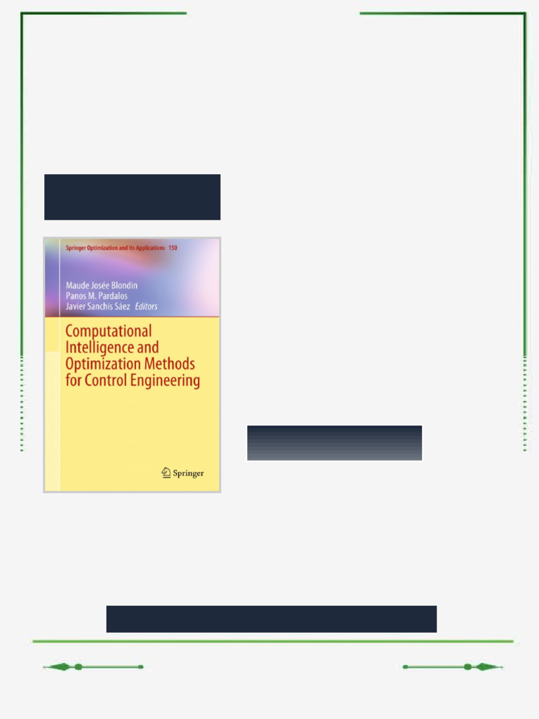 Computational Intelligence and Optimization Methods for Control ...