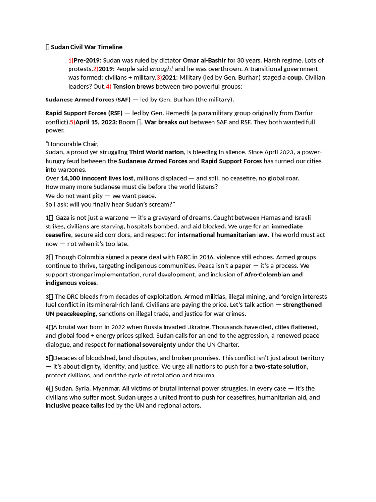 Sudan Civil War | PDF | Sudan | Conflicts