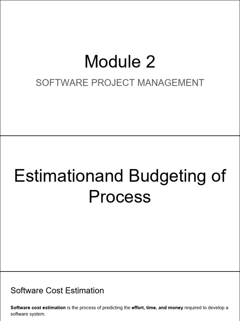 Software Cost Estimation Techniques | PDF | Systems Engineering ...