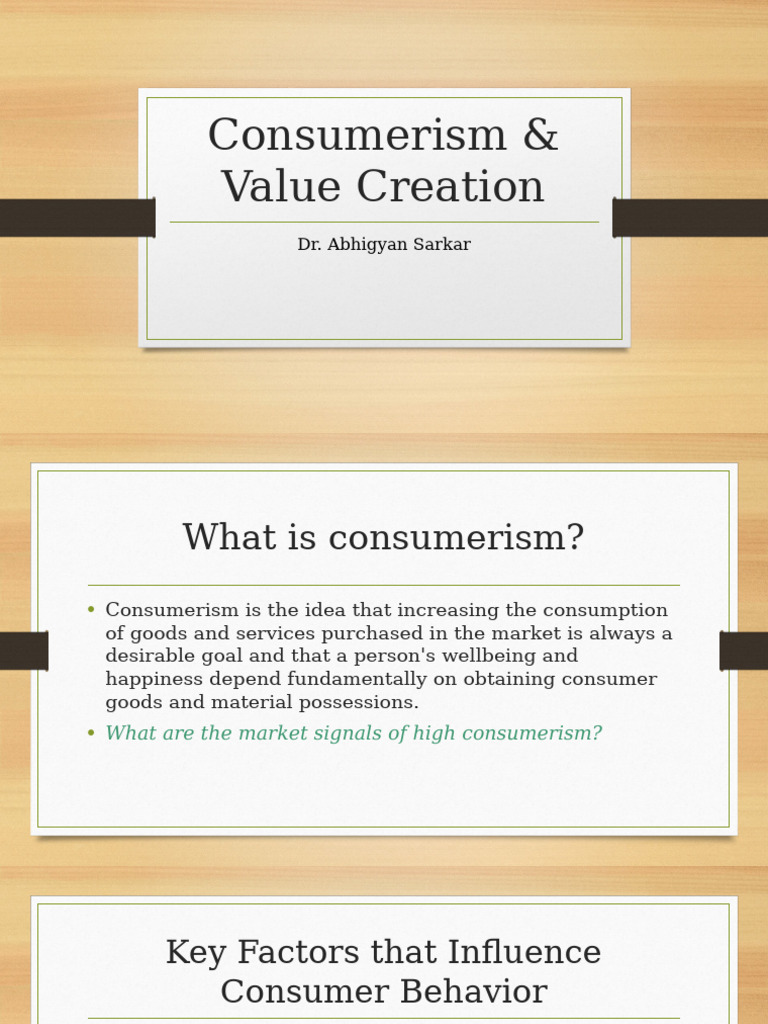 Understanding Consumerism and Behavior | PDF | Consumer Behaviour ...