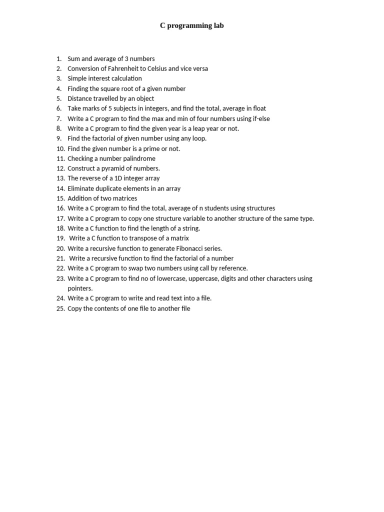 c program | PDF | Matrix (Mathematics) | Numbers