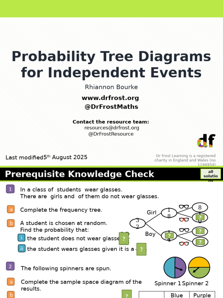 Probability Tree Diagrams Guide | PDF