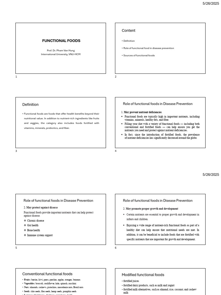 Understanding Functional Foods Benefits | PDF | Foods