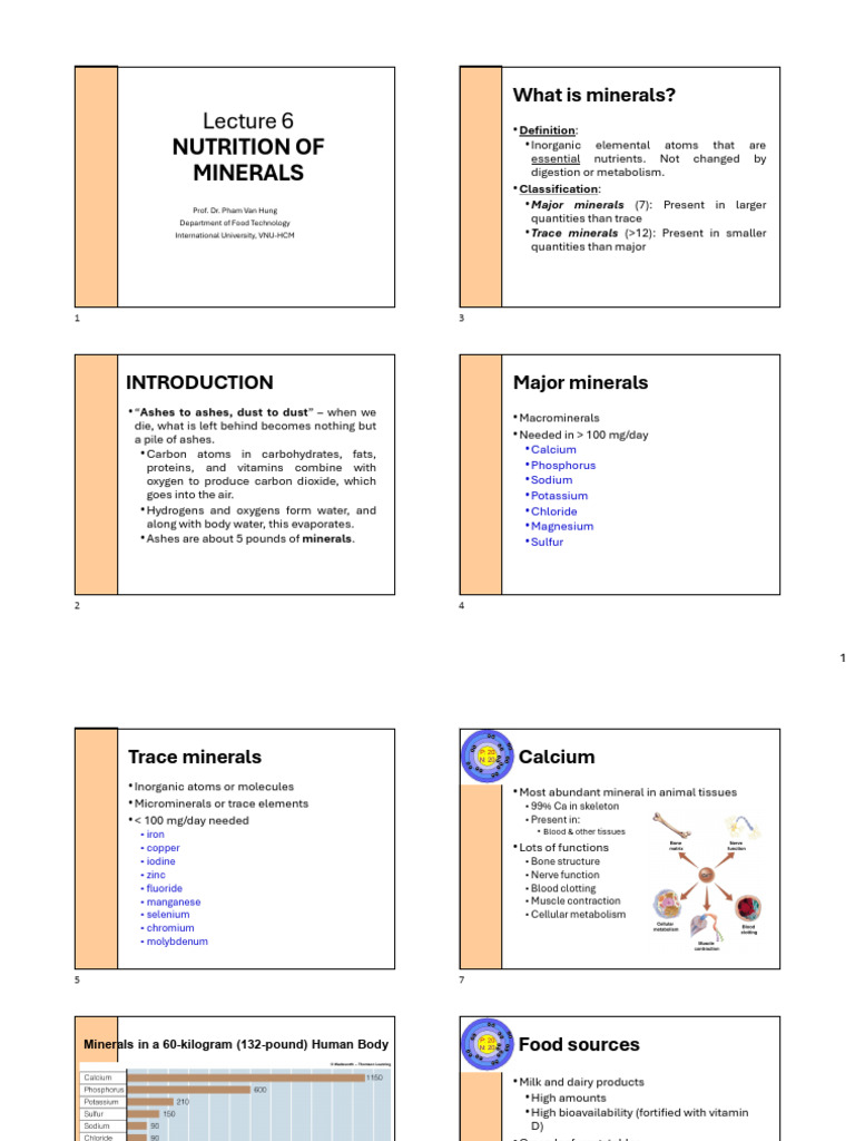 Lecture 6 - Minerals for Students | PDF | Chemistry | Chemical Elements