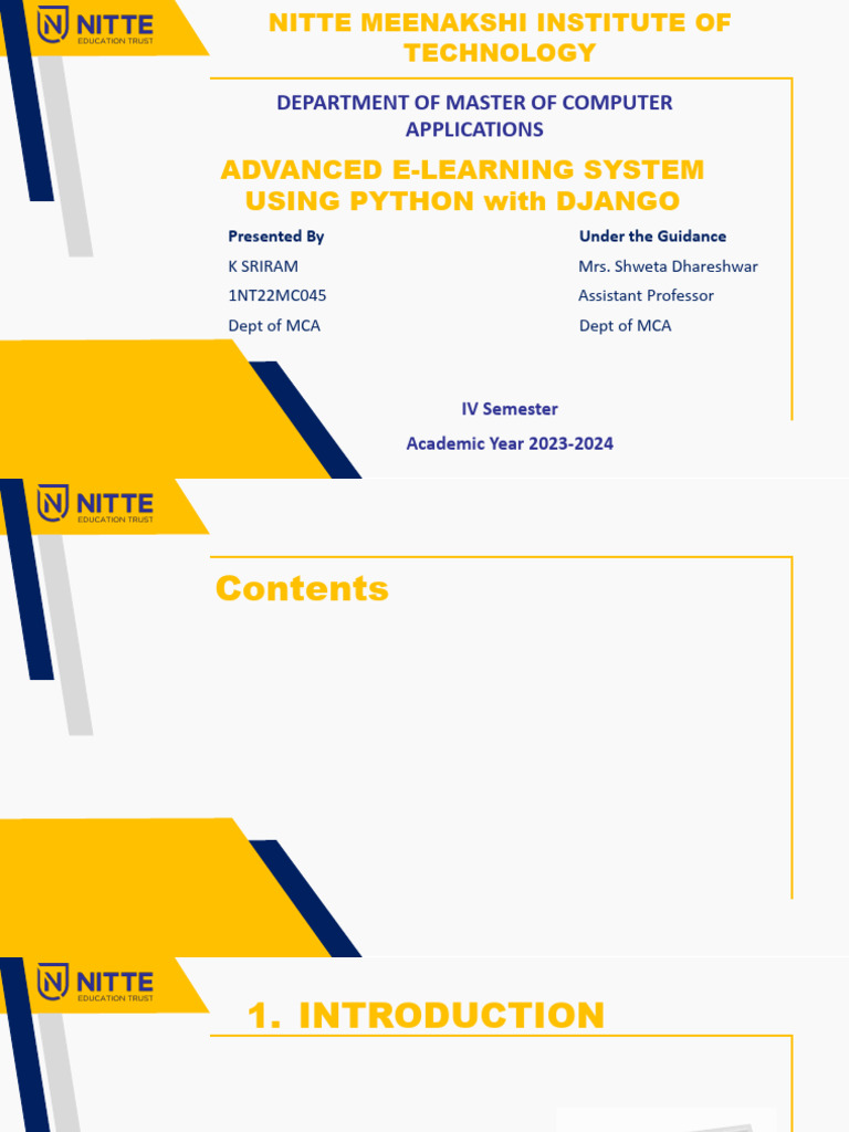 Advanced E-Learning System with Django | PDF | Educational Technology ...