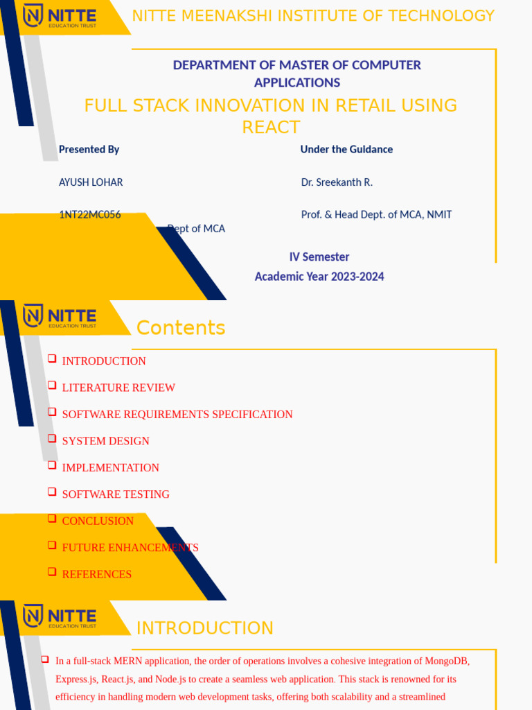 Project Presentation | PDF | Login | Web Development