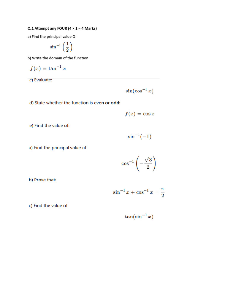 Question Bank Chapter 3 and 4 | PDF