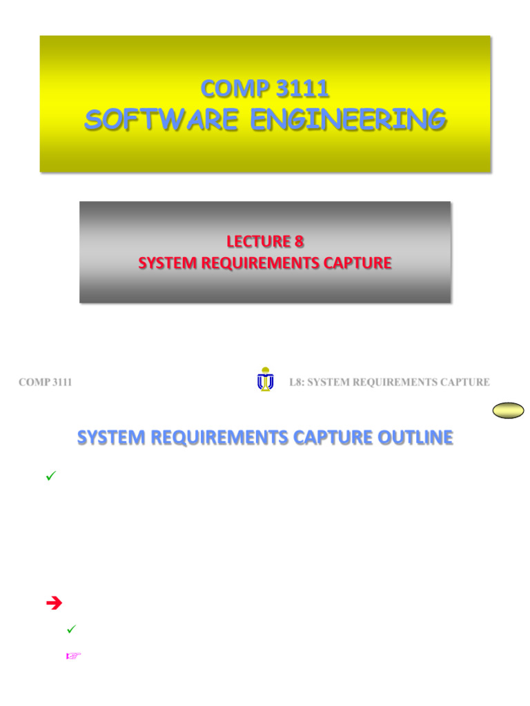 System Requirements Capture in Software Engineering | PDF | Use Case ...