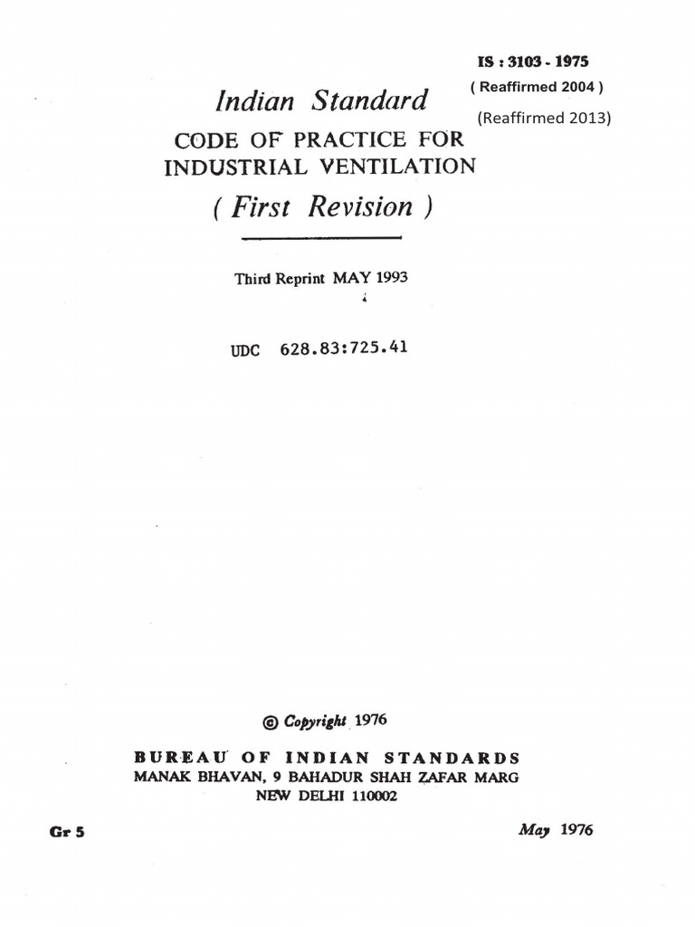 3103 | PDF | Ventilation (Architecture)