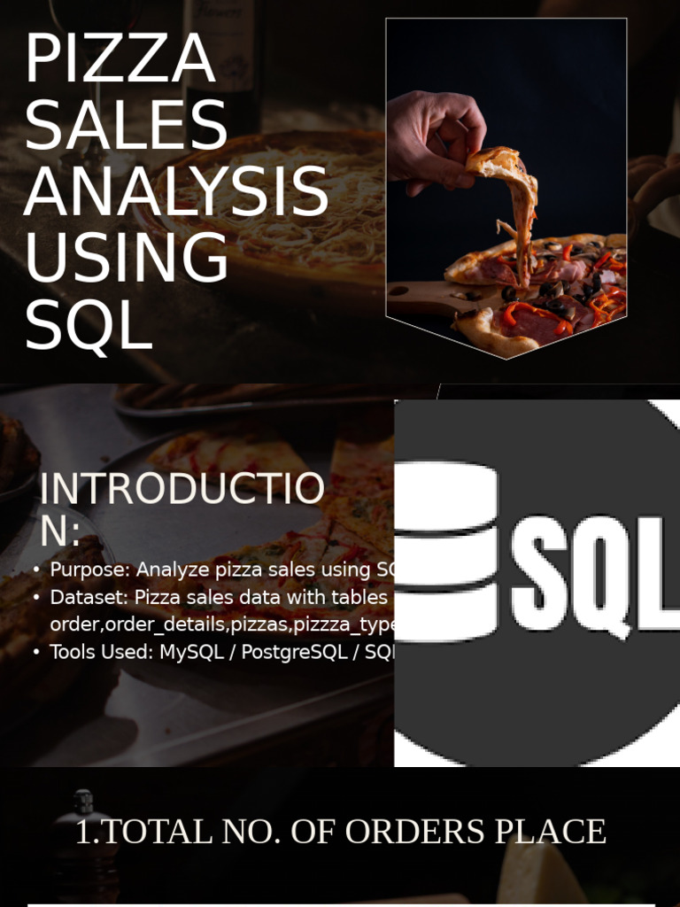 Pizza Sales Analysis Using SQL Ppt | PDF
