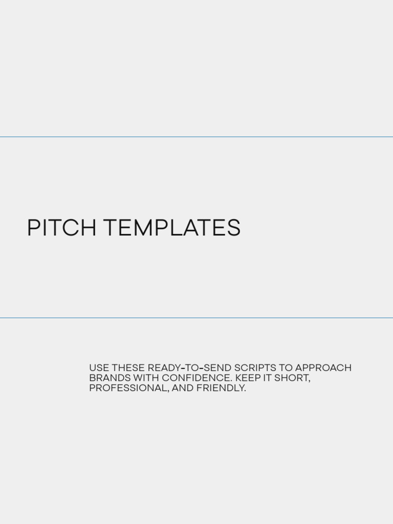 7.+Pitch+Templates | PDF