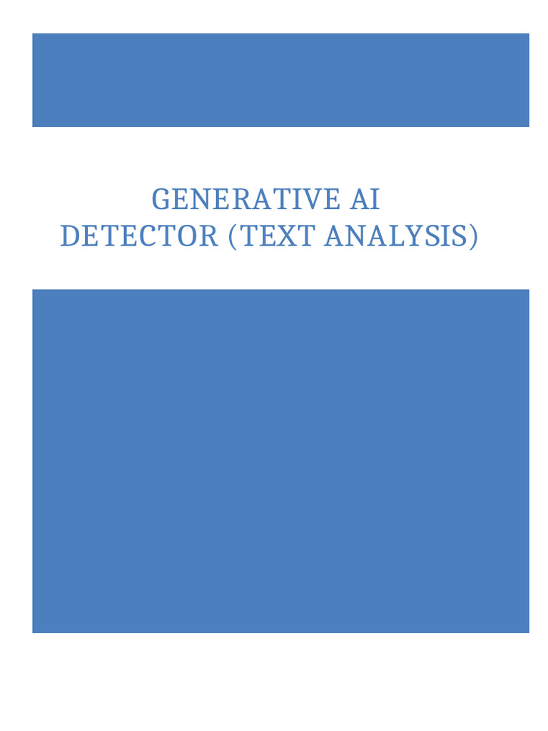 Generative AI-Detector (Text Analysis) | PDF | Part Of Speech ...